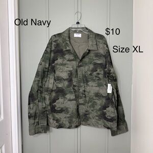 Old Navy Button Down Camo Shirt